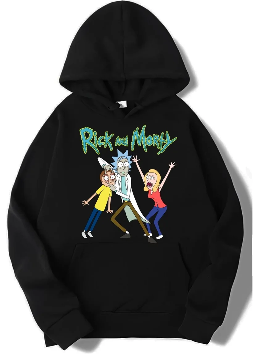 BRZ Collection Unisex Oversize Rick And Morty Hoodie