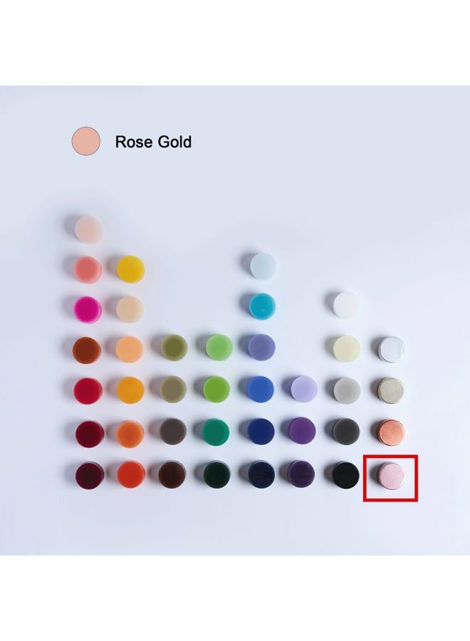 MOZEAL 4" x 10" Extra-Large Rose Gold Pillar Candles (Set of 2), Unscented, Dripless, Smokeless, Long Clean-Burning, Tall 10 inch Large Rose Gold Pillar Candles for New Year's Decor - Image 2