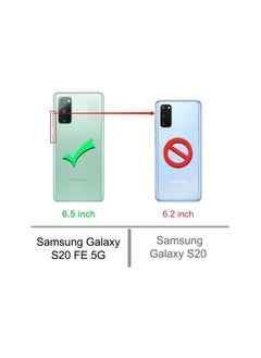 Rock Pow حافظة هاتف جالاكسي S20 FE 5G شفافة وجوانب معززة من مادة TPU غطاء هاتف خلوي مرن ممتص للصدمات لهاتف سامسونج جالاكسي S20 FE 5G (شفاف)  - Image 2