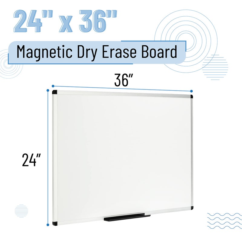 Mr. Pen- Magnetic Dry Erase Board, 24x36 Inches, White Board Dry Erase, Large White Board, Big White Board, Large Whiteboard for Wall, Large Magnetic Whiteboard, Large Dry Erase Board for Wall - Image 2
