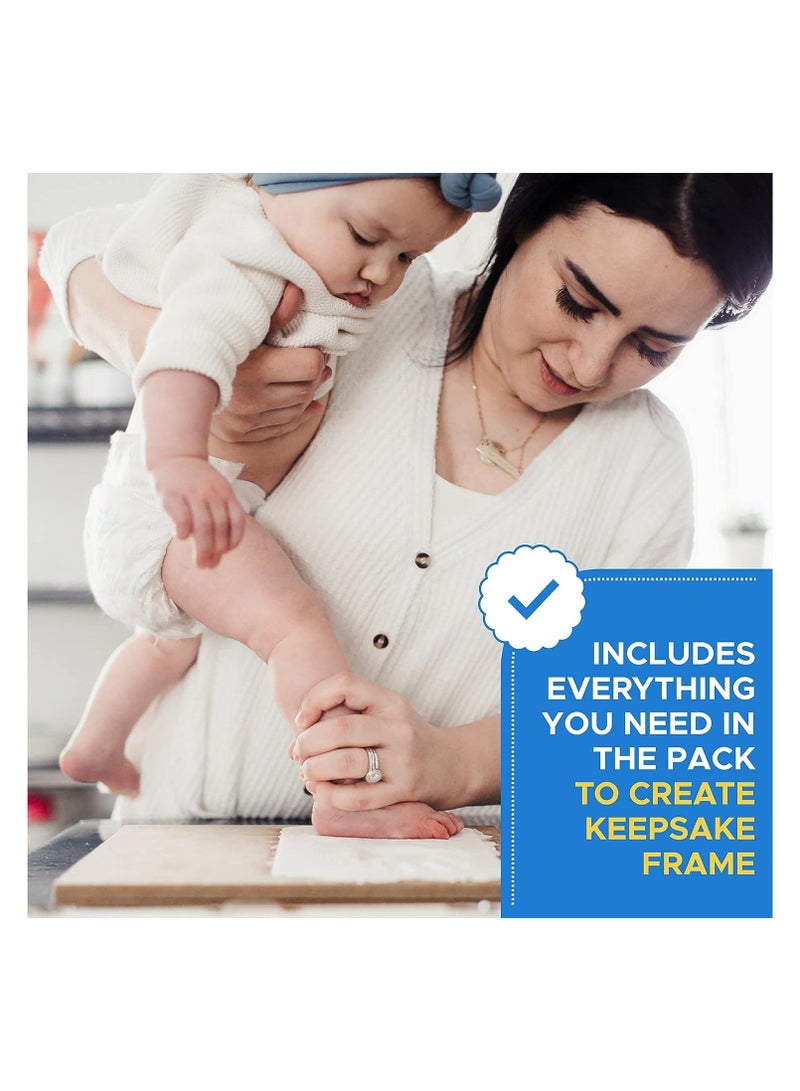 ORiTi Baby Handprint and Footprint Makers Kit Keepsake For Newborn Boys & Girls, Baby Girl Gifts & Baby Boy Gifts, Personalized Baby Shower Gifts, Memory Art Picture Frames for Baby Registry, Nursery Decor - Image 4