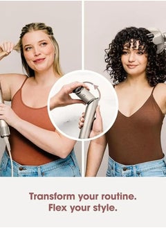 Shark Shark FlexStyle Air Styling & Drying System, Powerful Hair Blow Dryer & Multi-Styler With Auto-Wrap Curlers, Curl-Defining Diffuser, Oval Brush, & Concentrator Attachment, Stone (Silk), HD441SLME  - Image 2