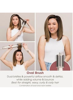 Shark Shark FlexStyle Air Styling & Drying System, Powerful Hair Blow Dryer & Multi-Styler With Auto-Wrap Curlers, Curl-Defining Diffuser, Oval Brush, & Concentrator Attachment, Stone (Silk), HD441SLME  - Image 4