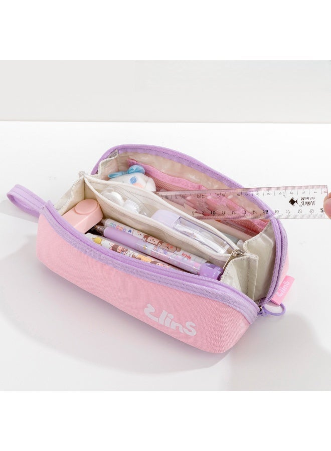 Kids Pencil Case 6-12 Years Multi-Layer Large Capacity Lightweight Easy-to-Clean School Supplies - Image 3