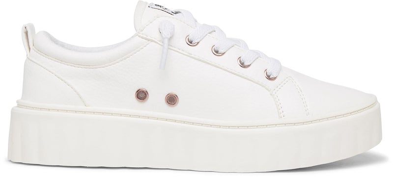 Roxy Womens Sheilahh Slip On Platform Sneaker Shoe, White , 10 - Image 4