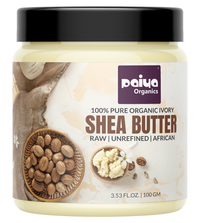 Paiya Organics Shea Butter 100g, Raw Unrefined For Skin Face Hair Stretch Marks - Image 1