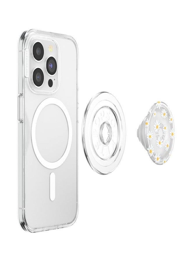 PopSockets Phone Grip with Expanding Kickstand, Adhesive Grip - Magsafe Translucent He Loves Me Not - Image 4