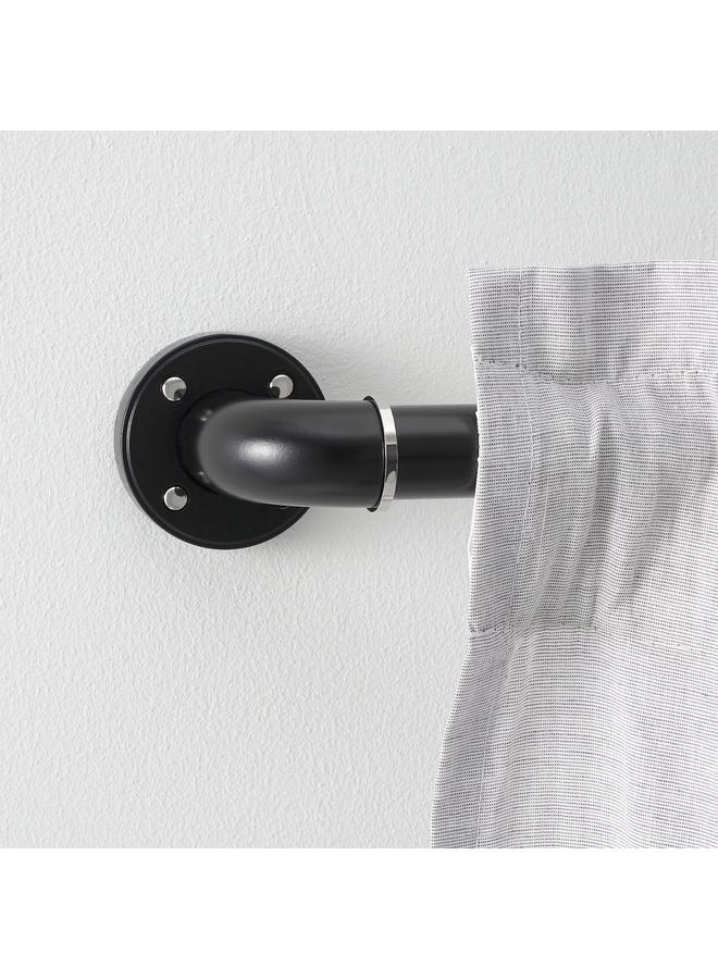 Zaboon Curtain rod set, black, 120-210 cm 28 mm - Image 3