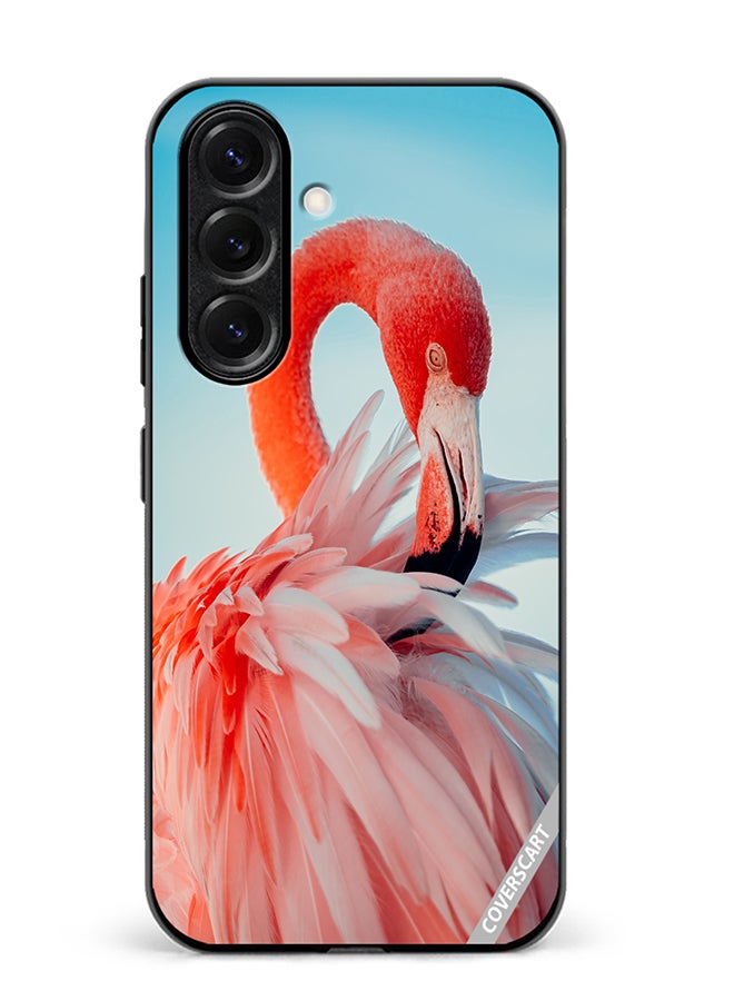 VR CREATIVE Protective Case Cover For Samsung Galaxy S25 Flamingo Design Multicolour