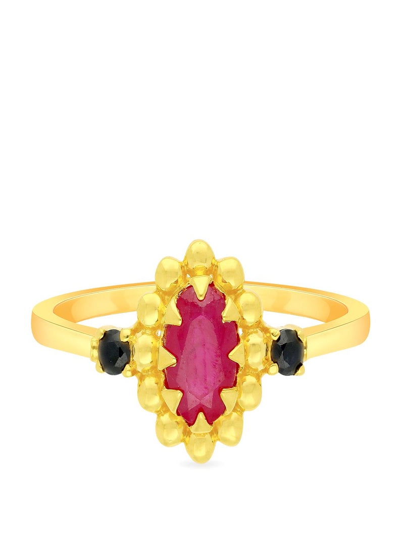Malabar Gold and Diamonds 22 Carat 916 Purity Precia Gemstone Ring PNAFNC104RN1 for Women  - Image 2