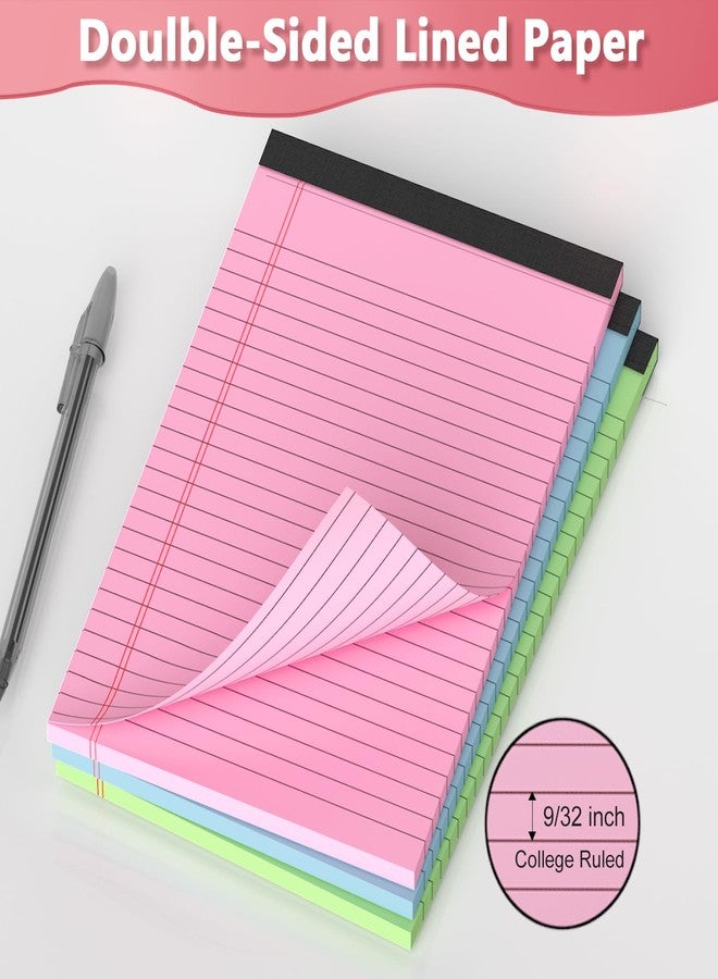 Vishoitty Colored Legal Pads 5 x 8 Note Pad, 6 Pack Lined Paper selfsticknote - Image 3