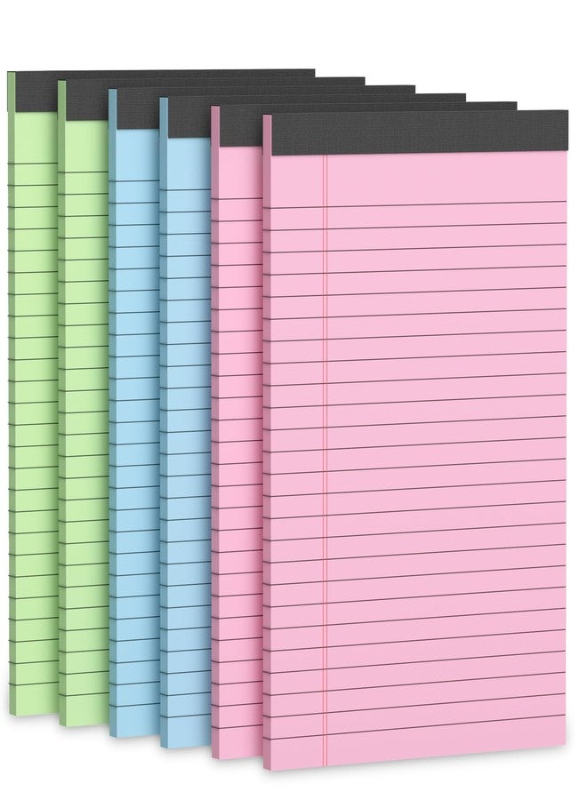 Vishoitty Colored Legal Pads 5 x 8 Note Pad, 6 Pack Lined Paper selfsticknote - Image 1