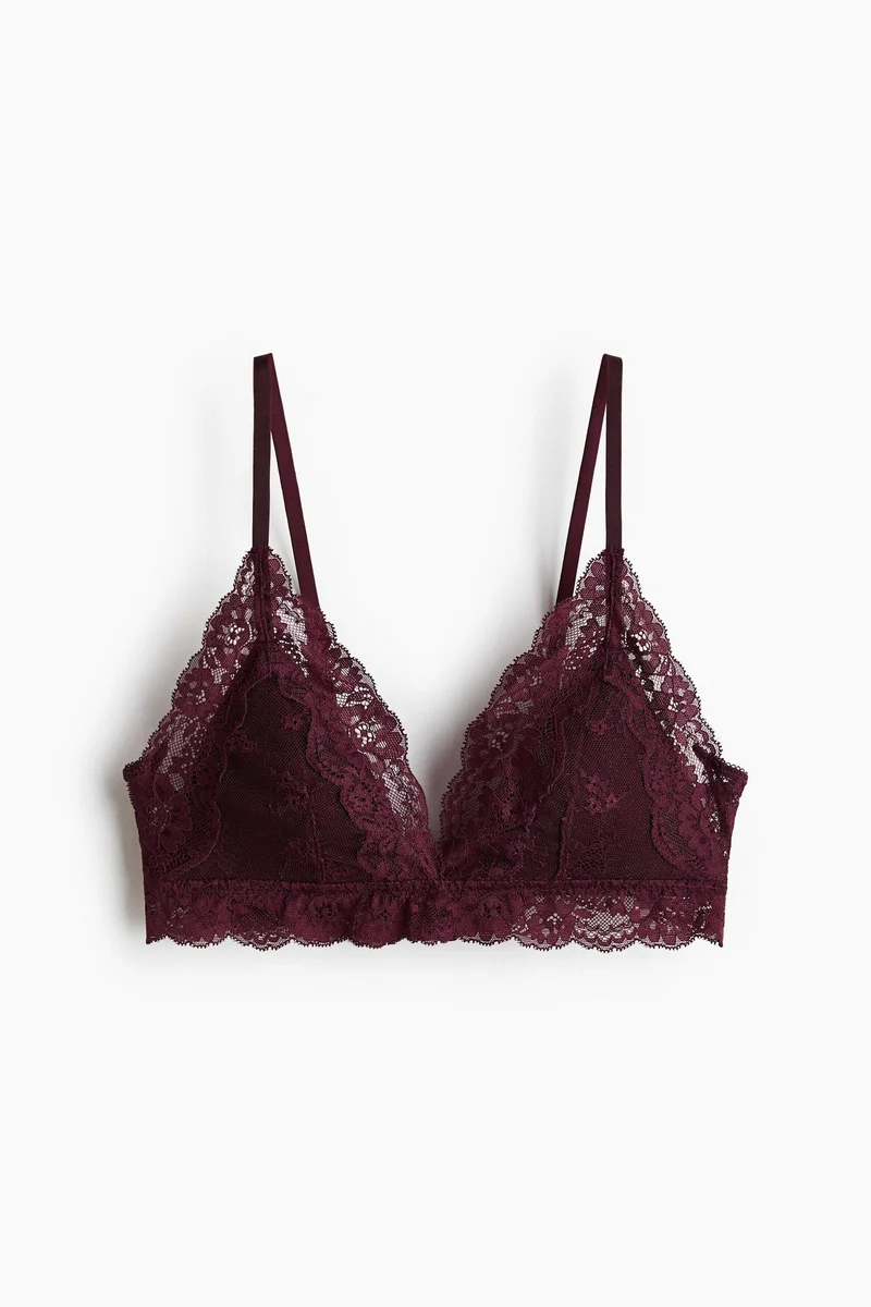 H&M Padded soft lace bra