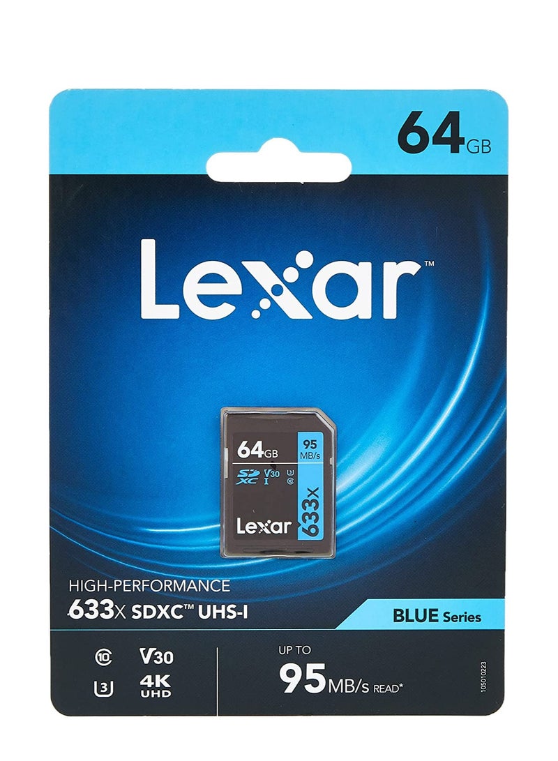 Lexar Professional 633X Sdhc/Sdxc Uhs-I Memory Card 95Mbps, Capacity 64 GB - Image 2