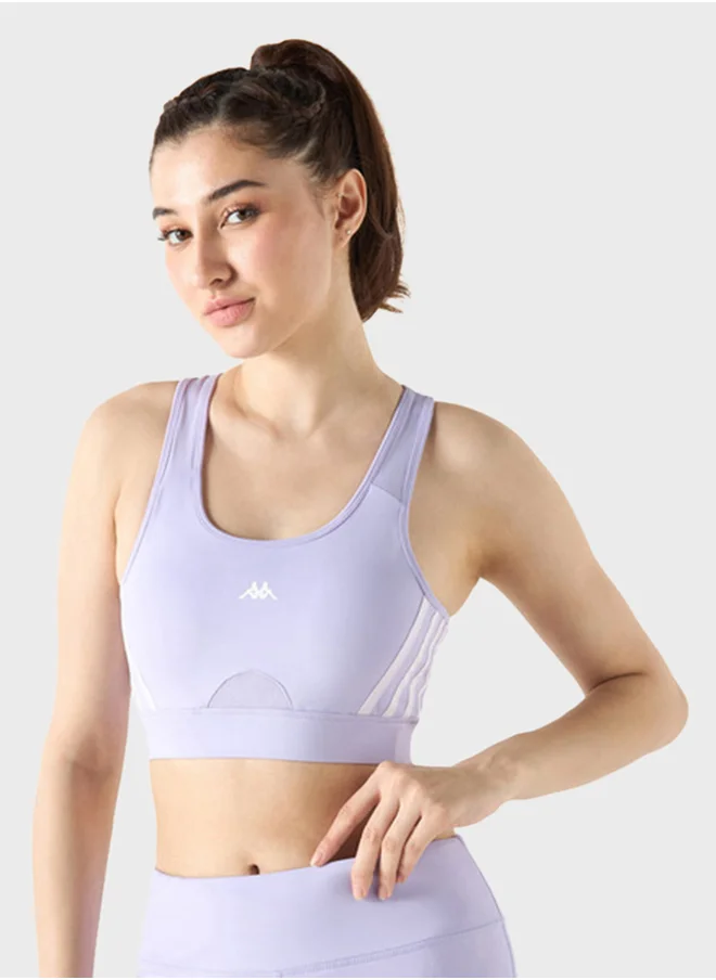 Kappa Logo Printed Racerback Bra