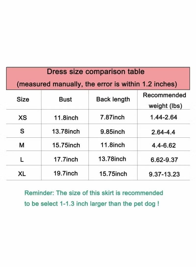 Pet Dog Dress Pet Cat Dress for Girl and Boy Doggy Cats Rabbit Fancy Adorable Striped Mesh Dress Princess Petite Vest Doggie Bowknot Dresses for Small Dogs Pomeranian Chihuahua Skirt Pet Puppy S - Image 4