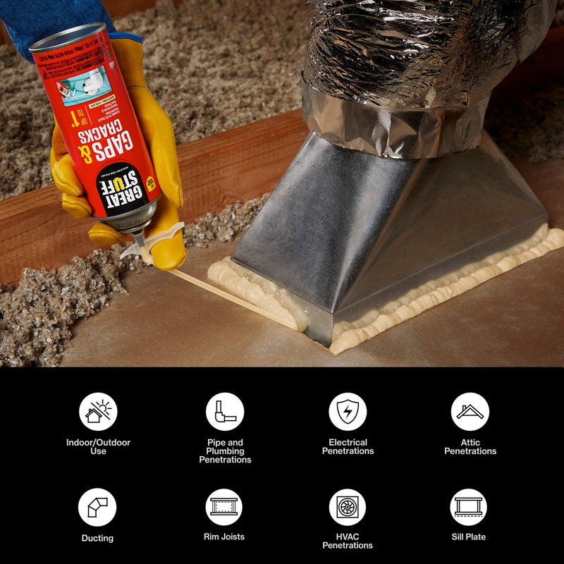 Great Stuff 157911 Insulating Foam Sealant, 20 Ounce, Ivory - Image 2