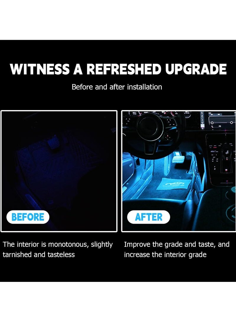 CMGTYYD Car Interior LED, Waterproof LED Strip for Car Interior, USB Powered Ambient Footwell Lights, Customizable Colors, Easy Installation, Universal for Cars, ATVs, RVs (Blue 5V) - Image 3