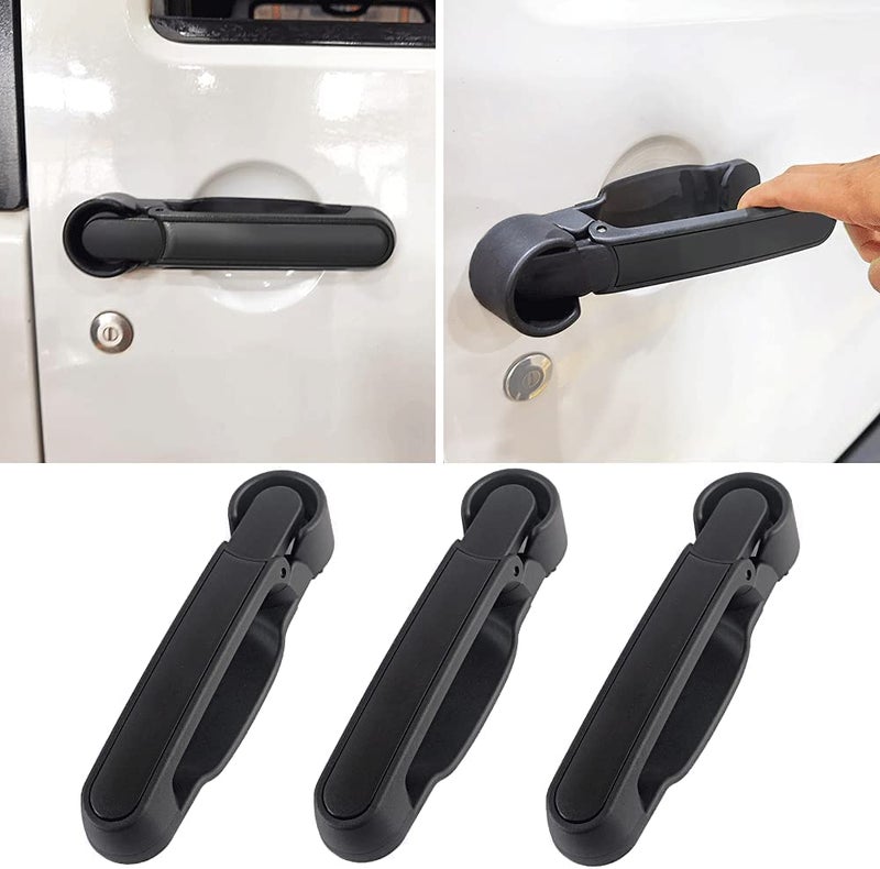 Door Handles Kit  Tailgate Handle for 20072018 Jeep Wrangler JK JKU No Button Pressed Release 3Pcs