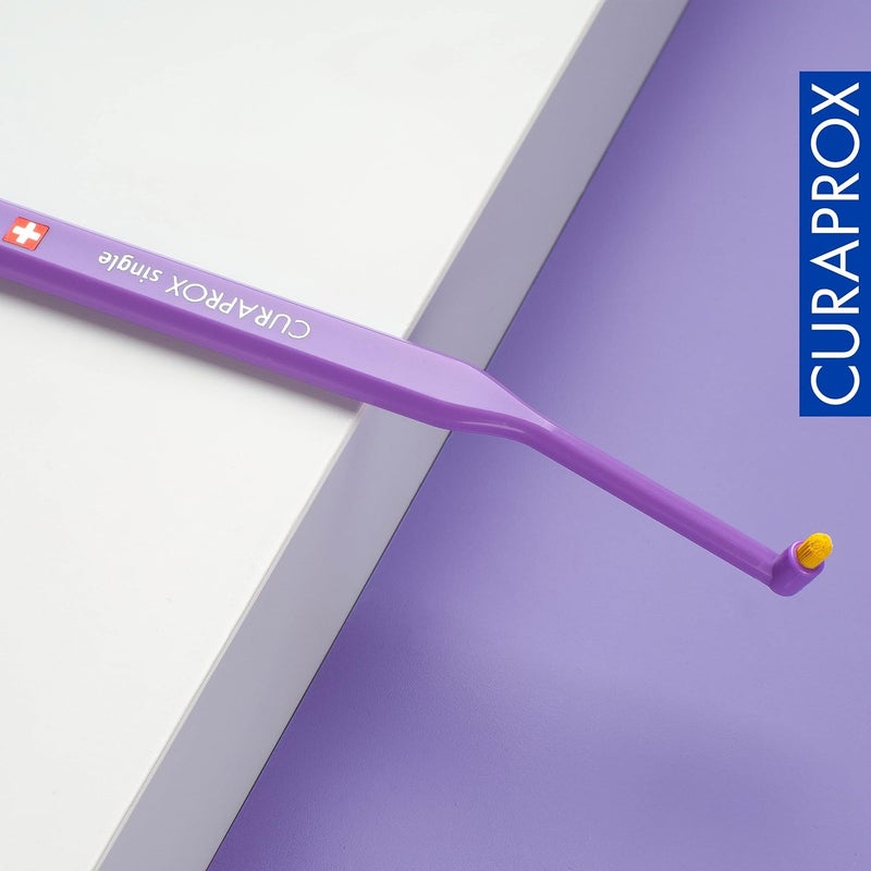 CURAPROX CS 1006 Soft Single Tuft Toothbrush I 1006 CUREN® Bristles for Precise & Gentle Plaque Removal | Promotes Healthier Gums and Teeth, Perfect for Detail Brushing, Single Pack - Image 4