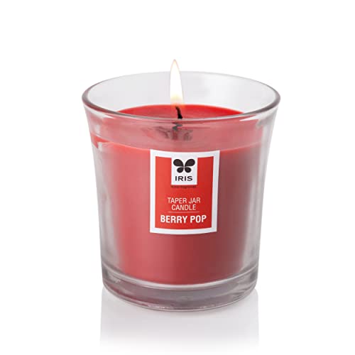 IRIS Taper Jar Candle - Berry Pop Fragranced - Pack of 1. - Image 5