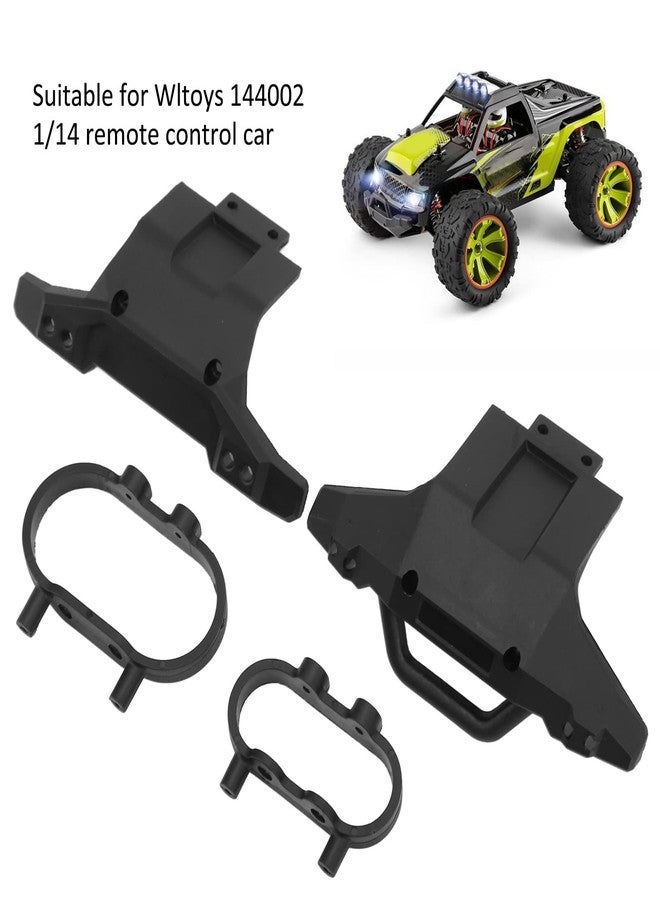 ديلوي مجموعة مصدات سيارة ديلوي RC، مجموعة مصدات أمامية وخلفية بلاستيكية لسيارة WLtoys 144002 بمقياس 1/14، قطع غيار وملحقات، مصد أمامي مقاوم للصدمات، استبدال ذاتي - Image 3