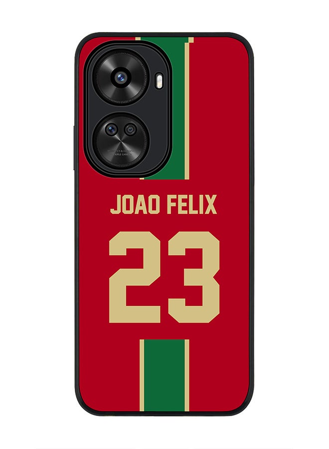 Stylizedd Rugged Black edge case for Huawei nova 12 SE / Huawei nova 11 SE 4G, Slim fit Soft Cover - Football Team - Portugal, Player Name - Joao Felix - Image 1