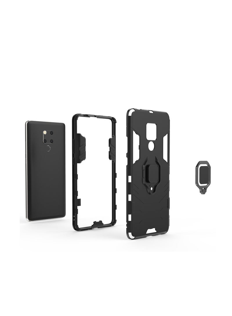 SYOSI Protective Case Cover For Huawei Mate 20 X, Protector Cover Cell Accessories Phone Cases With Magnetic Ring Holder Blue - Image 3