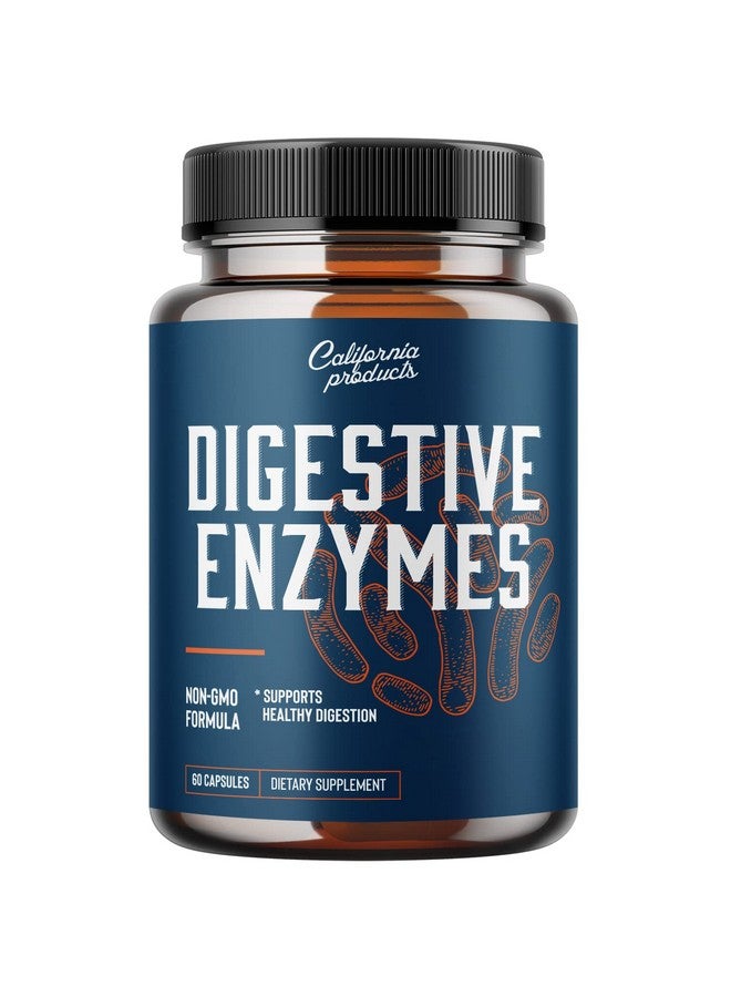 California Products Digestive Enzyme Supplements for Gut Health - Pancreatin Digestive Enzymes for Digestion Upset Stomach Relief and Leaky Gut Repair - Pure Enzymes Digestion Supplement Women and Men - Image 1