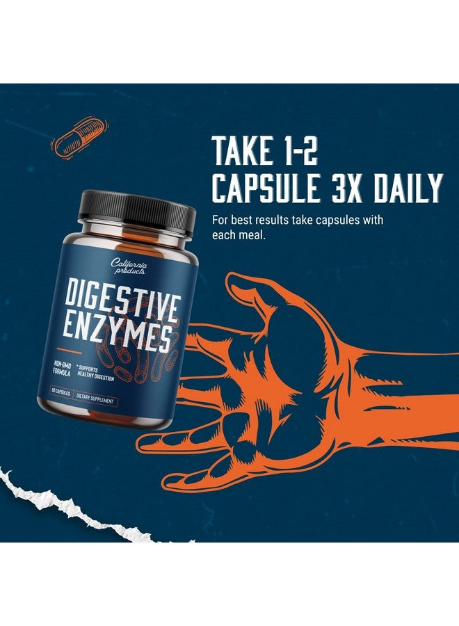 California Products Digestive Enzyme Supplements for Gut Health - Pancreatin Digestive Enzymes for Digestion Upset Stomach Relief and Leaky Gut Repair - Pure Enzymes Digestion Supplement Women and Men - Image 5