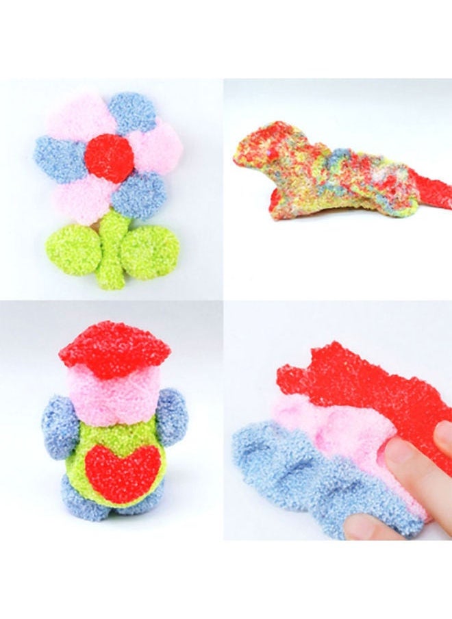 NIBEMINENT 4-In-1 Donut Themed Stress Reliever Sturdy Durable Crystal Mud Slime Toy Set 7x5x7cm  - Image 3