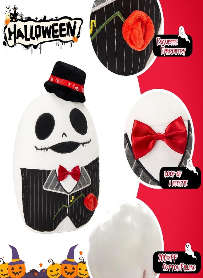 Glow Guards 12'' Halloween Skeleton Plush Pillow Nightmare Xmas Soft Squishy Plushie Toy Skeleton Stuffed Animal Gift for Kids Adults Decoration - Image 3