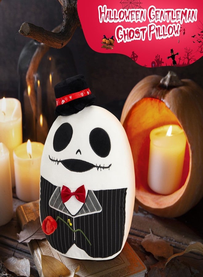 Glow Guards 12'' Halloween Skeleton Plush Pillow Nightmare Xmas Soft Squishy Plushie Toy Skeleton Stuffed Animal Gift for Kids Adults Decoration - Image 2