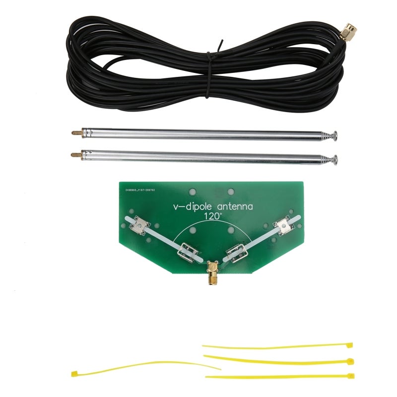 هوائي دايبول V بطاقة دبلكس طبق (PCB) سمك 1.6 مم ونحاس 1.5 أونصة - مساحة تبديد حرارية كبيرة، أداء مستقر هوائي راديو داخلي للراديو الهام والاتصالات الداخلية - Image 1
