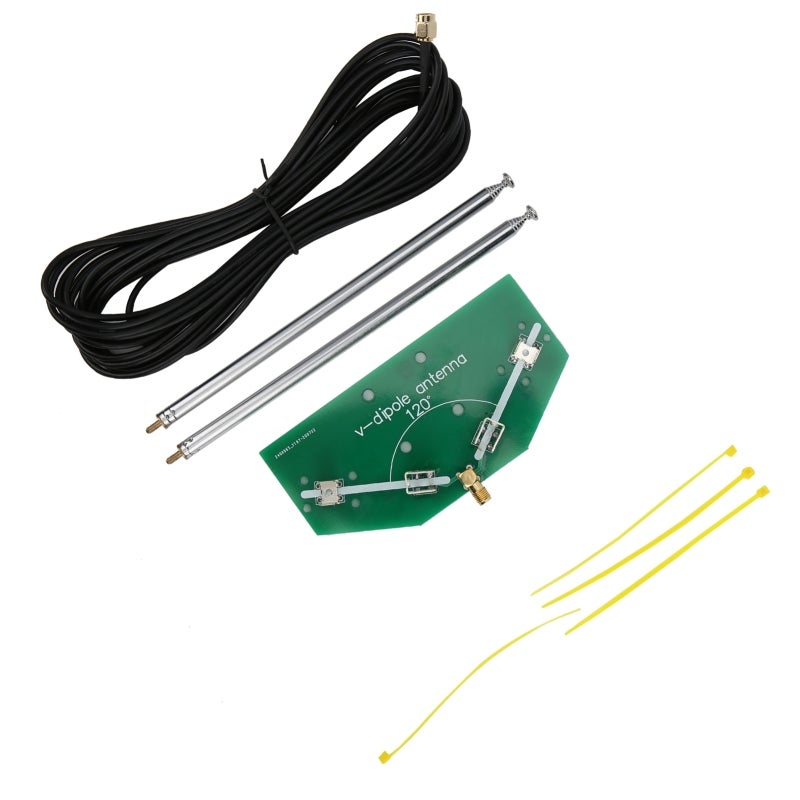 هوائي دايبول V بطاقة دبلكس طبق (PCB) سمك 1.6 مم ونحاس 1.5 أونصة - مساحة تبديد حرارية كبيرة، أداء مستقر هوائي راديو داخلي للراديو الهام والاتصالات الداخلية - Image 2