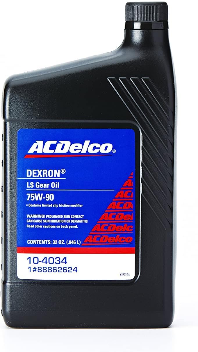 ACDelco زيت تروس ACDelco GM الأصلي 10-4034 Dexron LS 75W-90 - 32 أونصة - Image 1