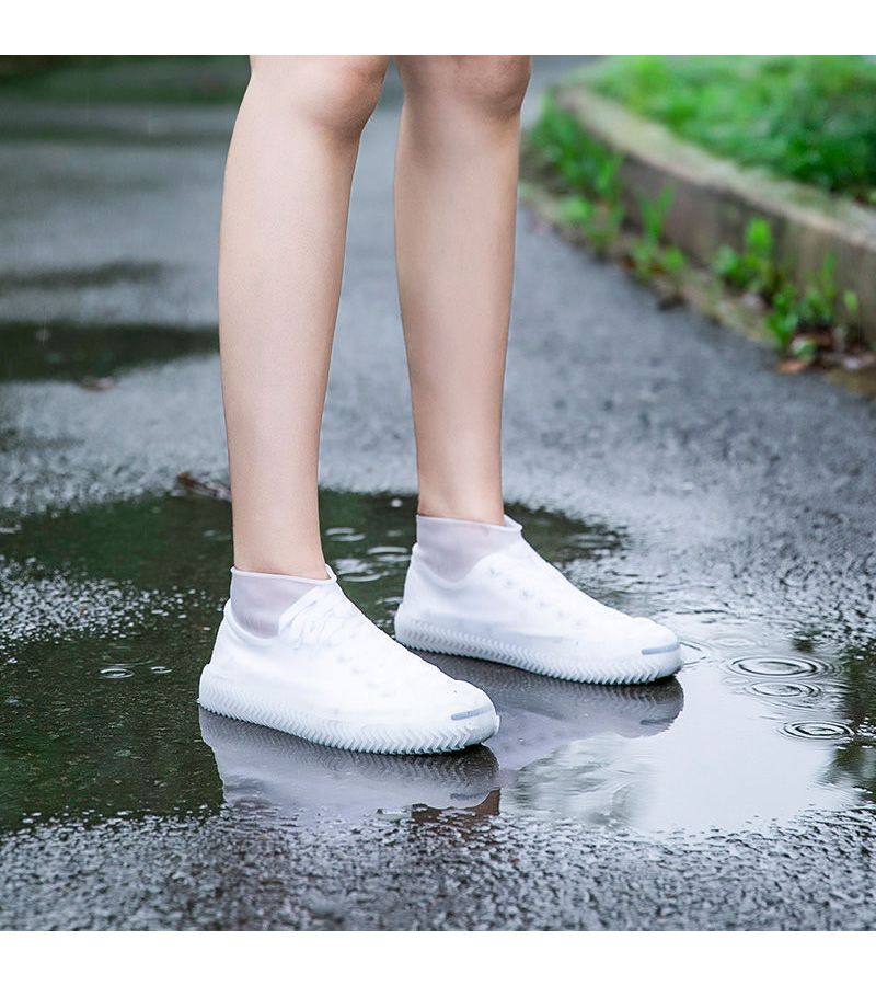 Original Random Color Shoe Covers Reusable Machine Washable Slip Resistant for Hiking Travel - Image 4