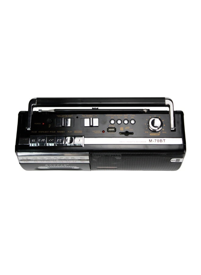 WALALLA Retro Boombox, FM Radio Bluetooth Player Recorder, Retro Radio Cassette Player, Convert Cassettes To USB/SD, Portable Outdoor HiFi Speakers, Multi-band FM/AM/SW,Classic 80s Style Retro for Family Gathering Travel - Image 5