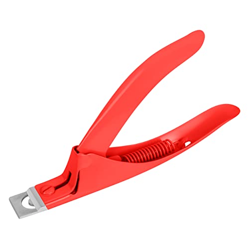 Nail Clippers Acrylic Professional Nail Clipper for Acrylic Nails Gift for Women Fake Nail Clipper for Home Salon Nail Art Acrylic Nails Stainless Steel Adjustable red