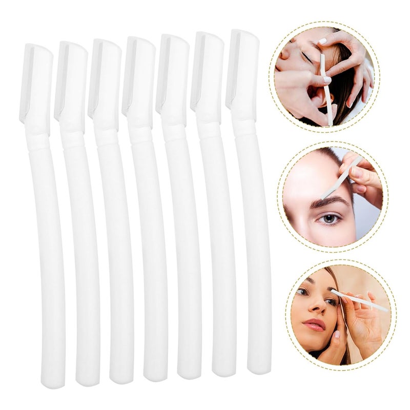 10-Piece Portable Eyebrow Razor Set Safety Precision Eyebrow Trimmer Kit for Women Facial Hair Shaver Ergonomic Grip for-Home Grooming - Image 5