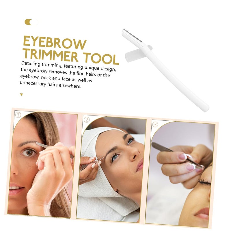10-Piece Portable Eyebrow Razor Set Safety Precision Eyebrow Trimmer Kit for Women Facial Hair Shaver Ergonomic Grip for-Home Grooming - Image 4