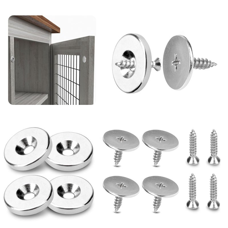 Cabinet Magnetic Door Catch, Heavy Duty Kitchen Magnets Closures Closer Drawer Magnetic Latch for Kitchen Closet Furniture Magnets Door Closing - 5 Pack - Image 1