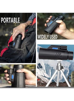 Generic Monocular Telescope Binoculars 40x60 Cell Phone Zoom with Cell Phone Holder Tripod Portable High Power Adult Spotting Scope for Bird Watching  - Image 4