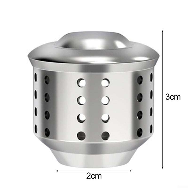 Anti Splash Valve Cap Stainless Steel Moka Pot Cover 2cm x 3cm Silver - Image 3