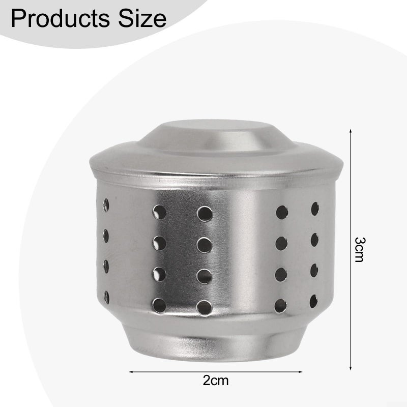 Anti Splash Valve Cap Stainless Steel Moka Pot Cover 2cm x 3cm Silver - Image 4