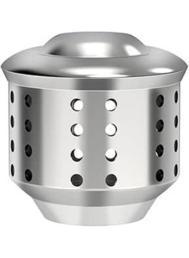 Anti Splash Valve Cap Stainless Steel Moka Pot Cover 2cm x 3cm Silver - Image 1