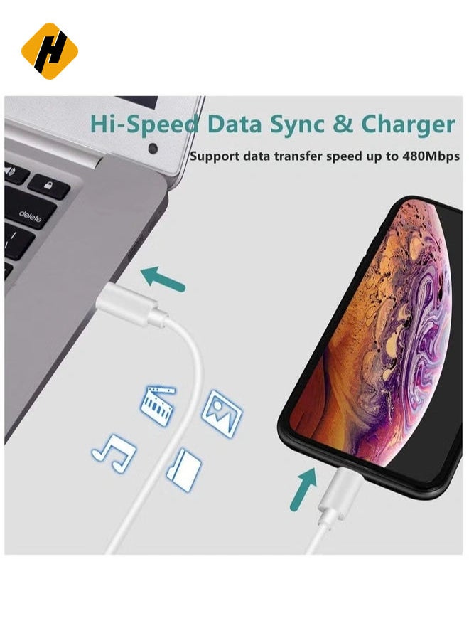 HuHa - USB C to Lightning Cable 6.6ft [Apple MFi Certified] PD Fast Charging and Hi-speed Syncing Cord Compatible with iPhone X/XS/XR/XS MAX/8/8 Plus, iPad Pro 2017 - Image 1