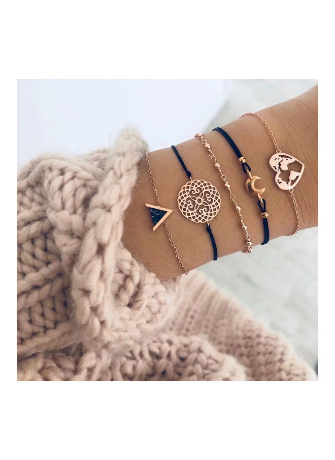 NIBEMINENT - 5-Piece Hollow Bead Fashion Bracelets - Image 1