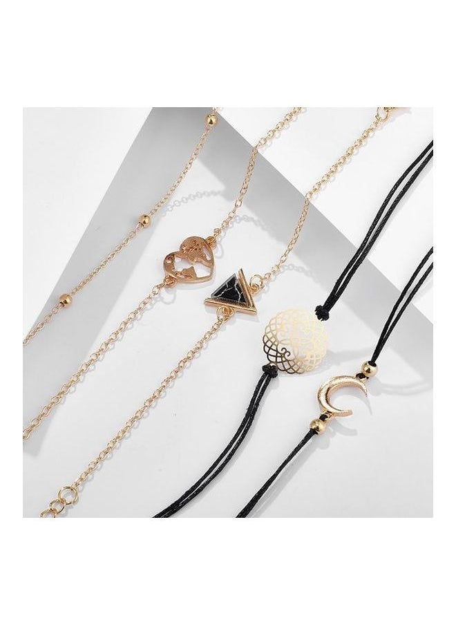 NIBEMINENT - 5-Piece Hollow Bead Fashion Bracelets - Image 1