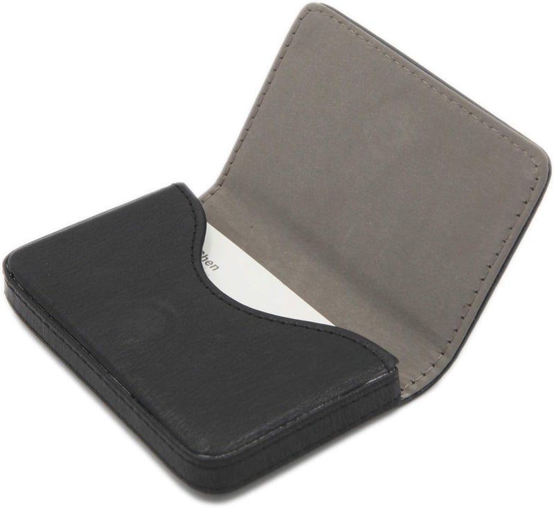 AI-DEE RFID Blocking Wallet - Minimalist Leather Business Credit Card Holder - Black2 - Image 1